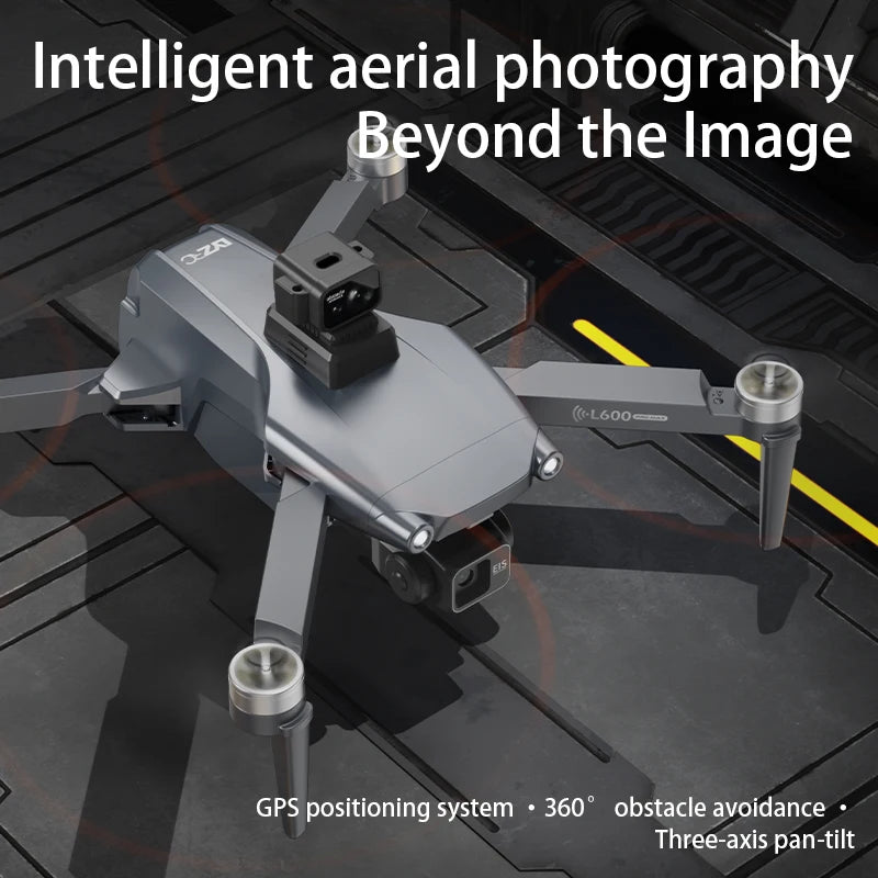 L600 PRO MAX Drone 8K Professional HD Camera 3-axis gimbal 5G WIFI FPV Obstacle Avoidance Brushless Large Screen Quadcopter Toys