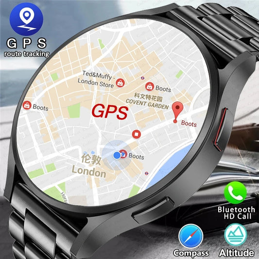 2025 New Bluetooth Call Smart Watch 6 Classic Men AMOLED HD Screen AI Voice Assistant Bluetooth Call NFC GPS Smartwatch Women