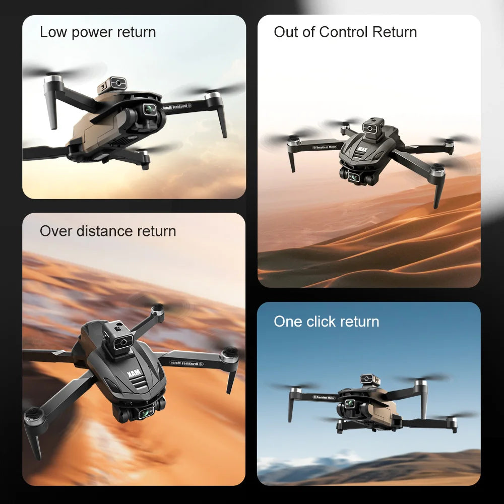 V168 MAX GPS Drone Professional 8K Camera Aerial FPV Brushless Avoiding Obstacle with Large Screen Remote Control Folding Drones