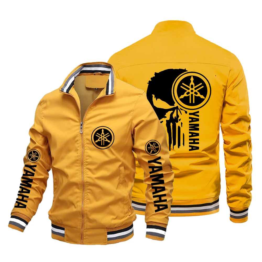 2026 New Spring and Autumn Edition Men's Yamaha Motorcycle Jacket Men's Windproof Outdoor Sports Clothing Women's Yamaha Jacket