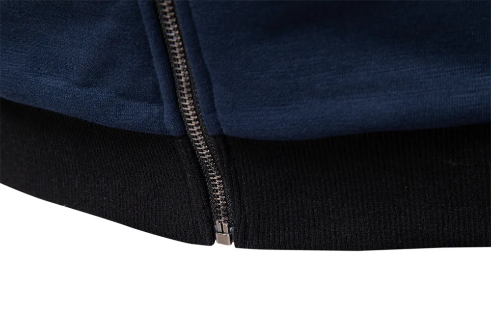 2025 Autumn and Winter New Style Men's Casual Jacket with Baseball Collar, Zipper Design and Solid Color for Versatile Matching