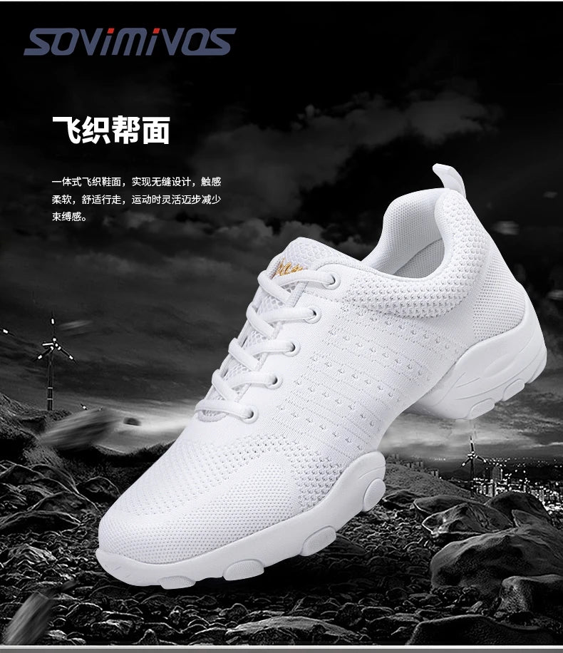 New Coming Dance Sneakers Jazz Shoes Dancing Modern Footwear Belly Contemporary Gym Dancers Leisure Sports Men Women Child Adult