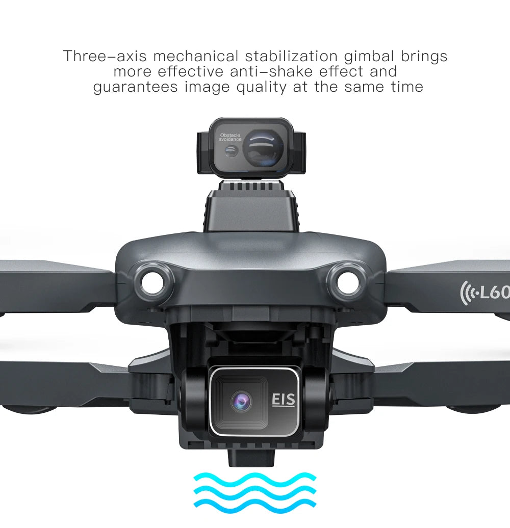 L600 PRO MAX / PRO GPS Drone Professional 4K HD Dual Camera 3-Axis PTZ Brushless Obstacle Avoidance 5G WIFI RC Quadcopter Toys