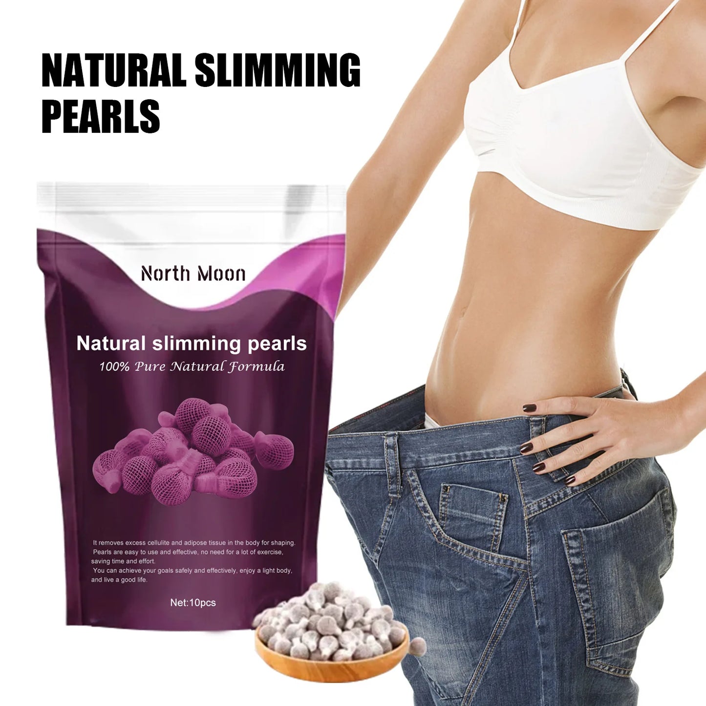 Fat Burning Detox Pills Losing Weight Anti Cellulite Flat Abdomen Firming Lifting Sagging Skin Shaping Waistline Slimming Care
