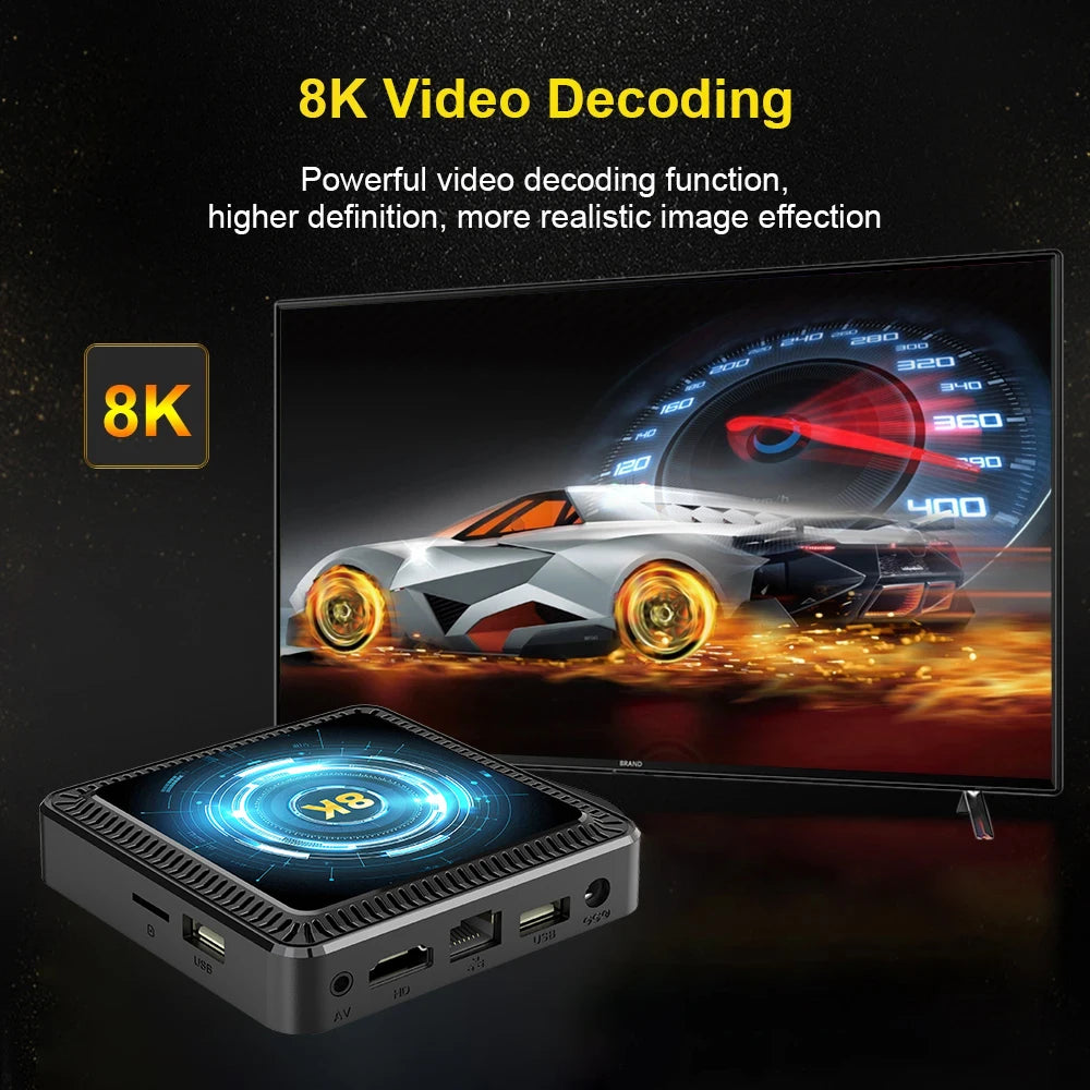 Q19 Smart TV Box Android 16 Allwinner H618 8GB 128GB 256GB Media Player Google Assistant BT6.0 Wifi 5G 8K Very Fast Set Top Box