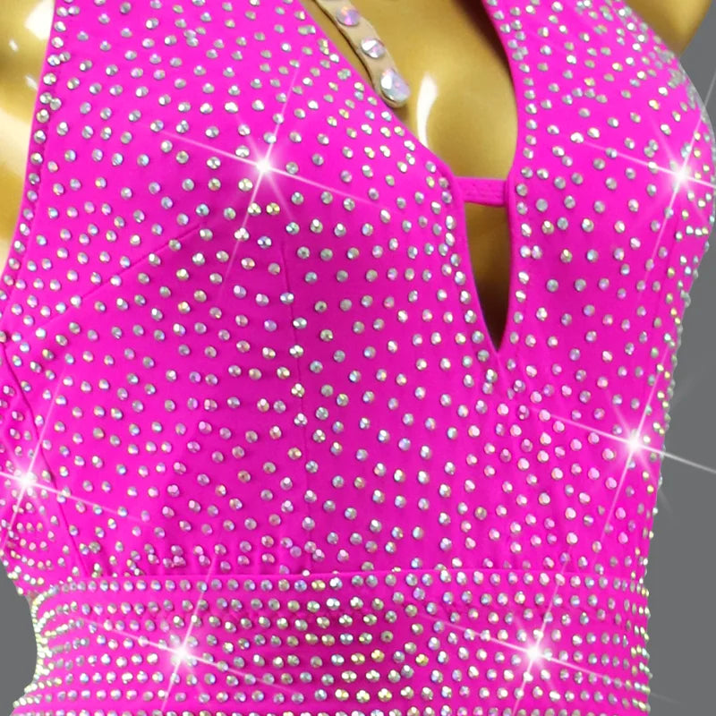 Latin Dance Competition Dresses Dancewear Skirt Womens Top Suit Female Urban Ballroom Girls Sexy New Costume Sport Party Clothes