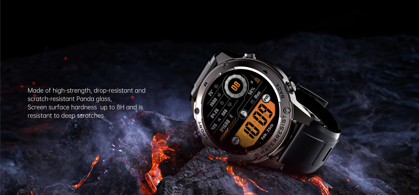 For Xiaomi Huawei Men GPS SmartWatch 2024 New Bluetooth Call 1.43inch AMOLED Compass 500mAh Battery 10ATM Waterproof Smart Watch