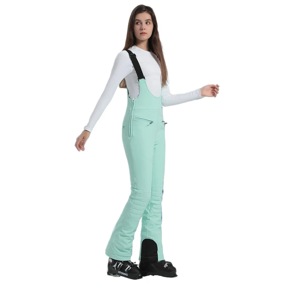 Winter New Skiing Pants 2025 Female Slim Snow Trousers Women Sport Windproof Ski Overalls Outdoor Mountain Snowboard Jumpsuits