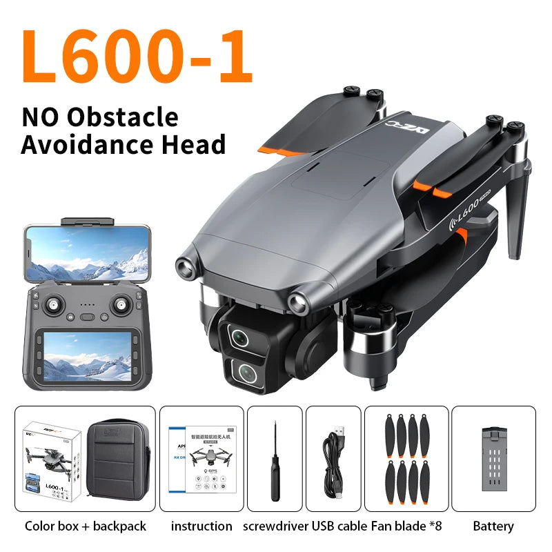 New L600-1 GPS Drone Professional 8K Camera Aerial FPV Brushless Avoiding Obstacle with Large Screen Remote Control Folding Dron