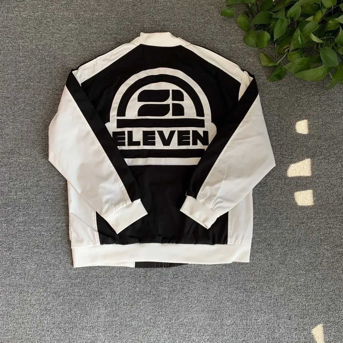 Men's trendy American casual versatile jacket New fashion color matching embroidered jacket Baseball jersey