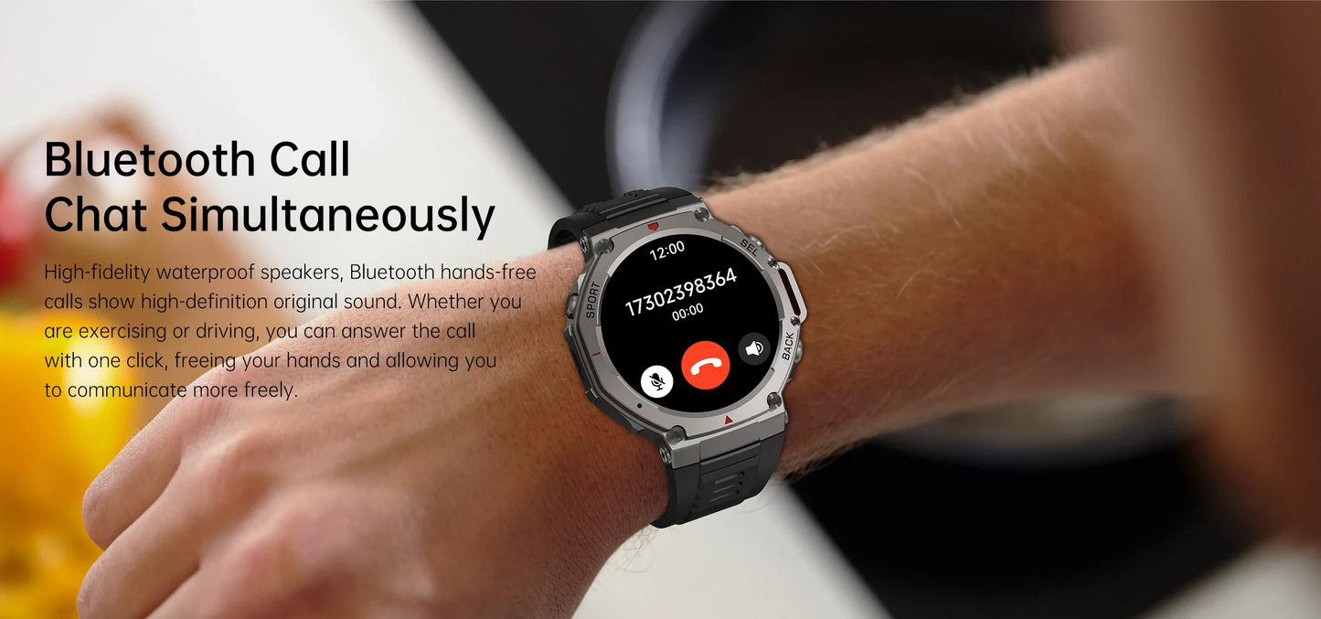 Original T-Rex 3 2025 For Amazfit Military gps smartwatc Built-in Compass Altimeter 10ATM Waterproof Sports Smartwatch Men Women