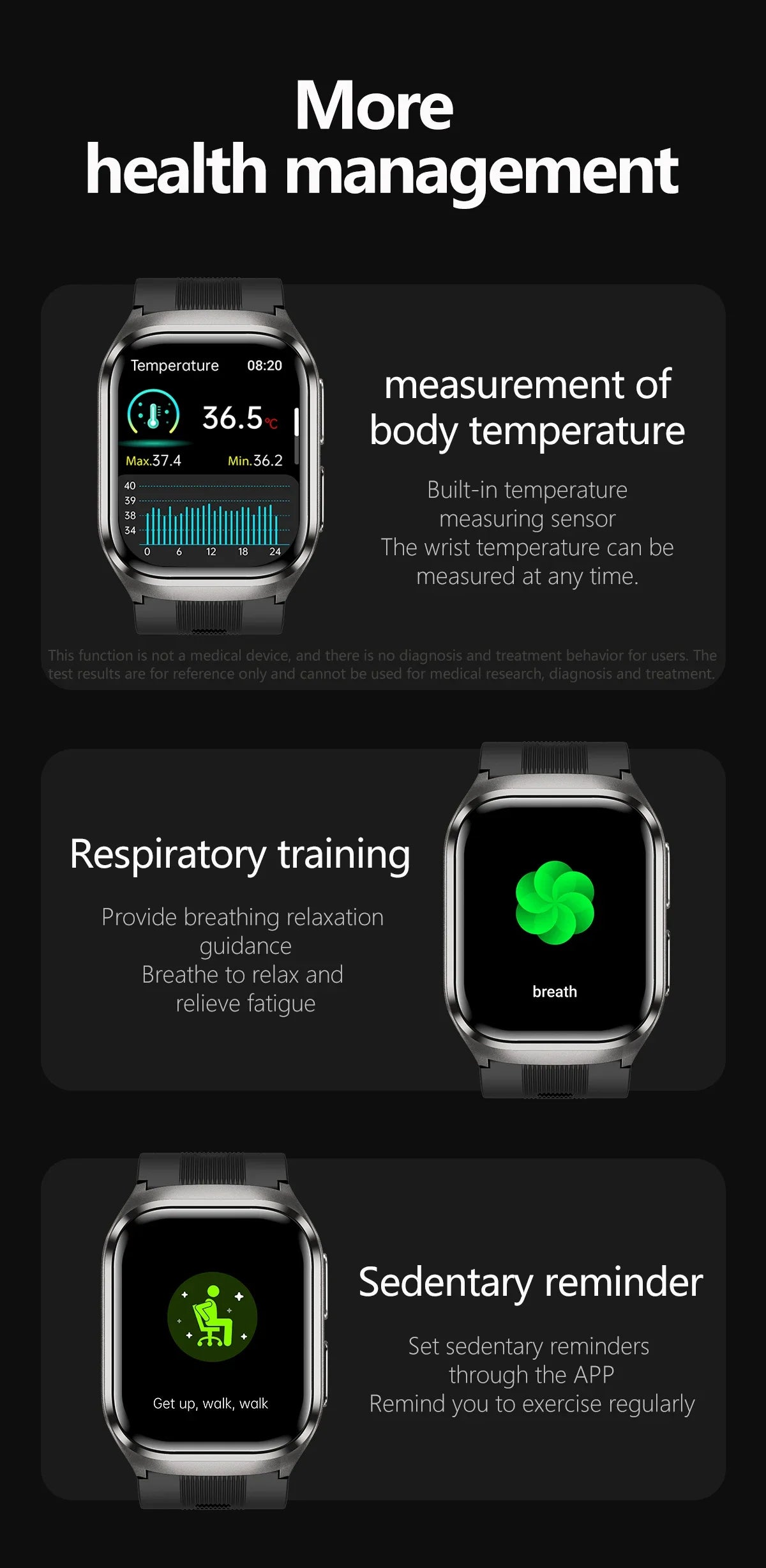 2026New Air Pump Airbag True Blood Pressure Smartwatch MultiDimensional Health Monitoring Micro Physical Examination Smart Watch
