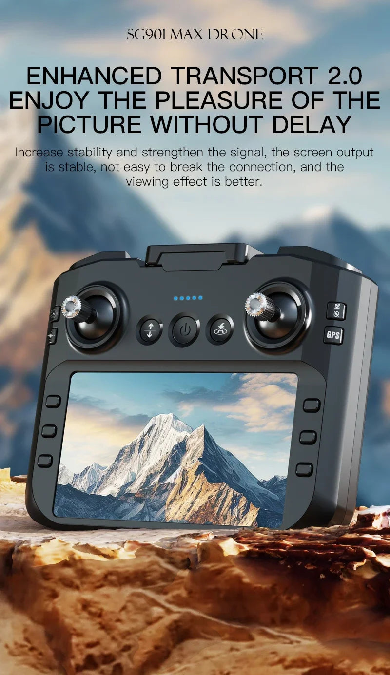 Lenovo SG901 MAX GPS Drone Professional 8K Aerial HD Avoiding Obstacle with Larger Screen Remote Control Folding Brushless Drone