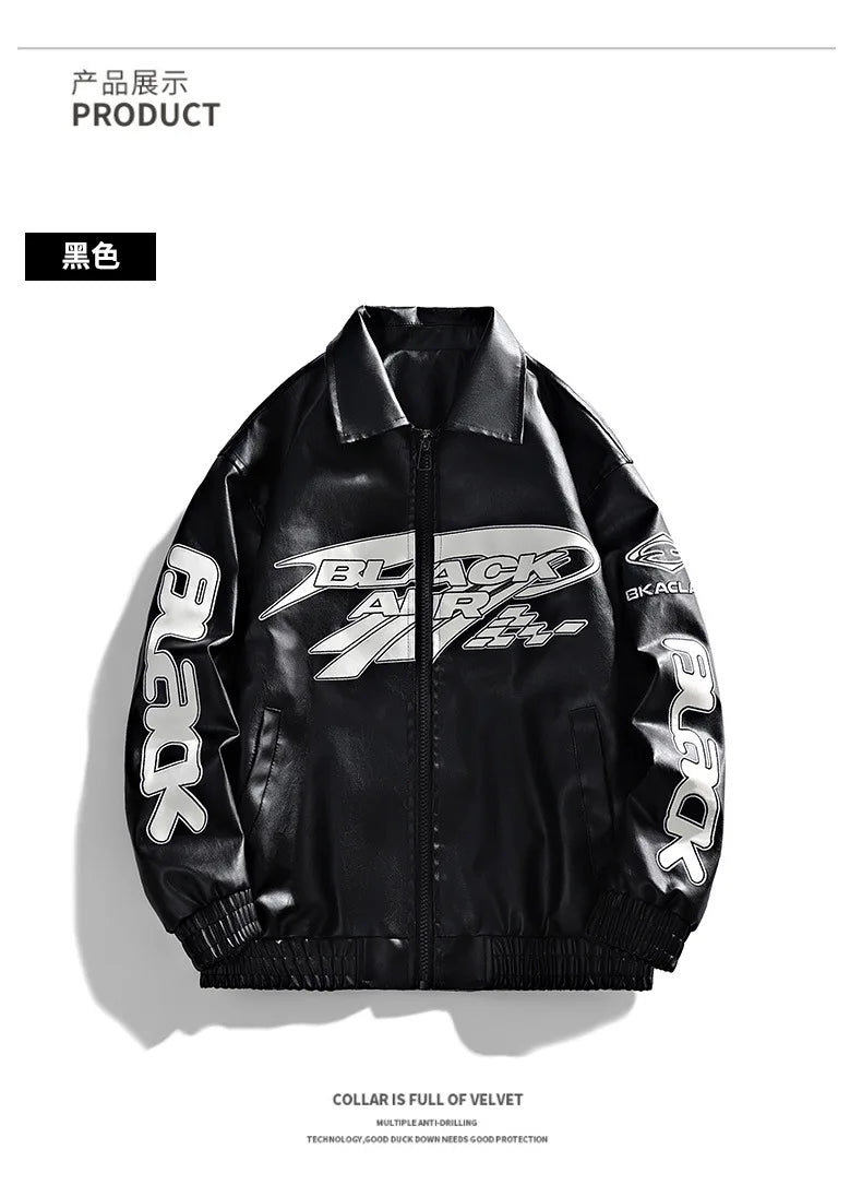 Men's 2026 Spring/Summer Men's Leather Jacket Coat New Trend Brand Motorcycle Suit High-Quality PU Coat Asian Sizes