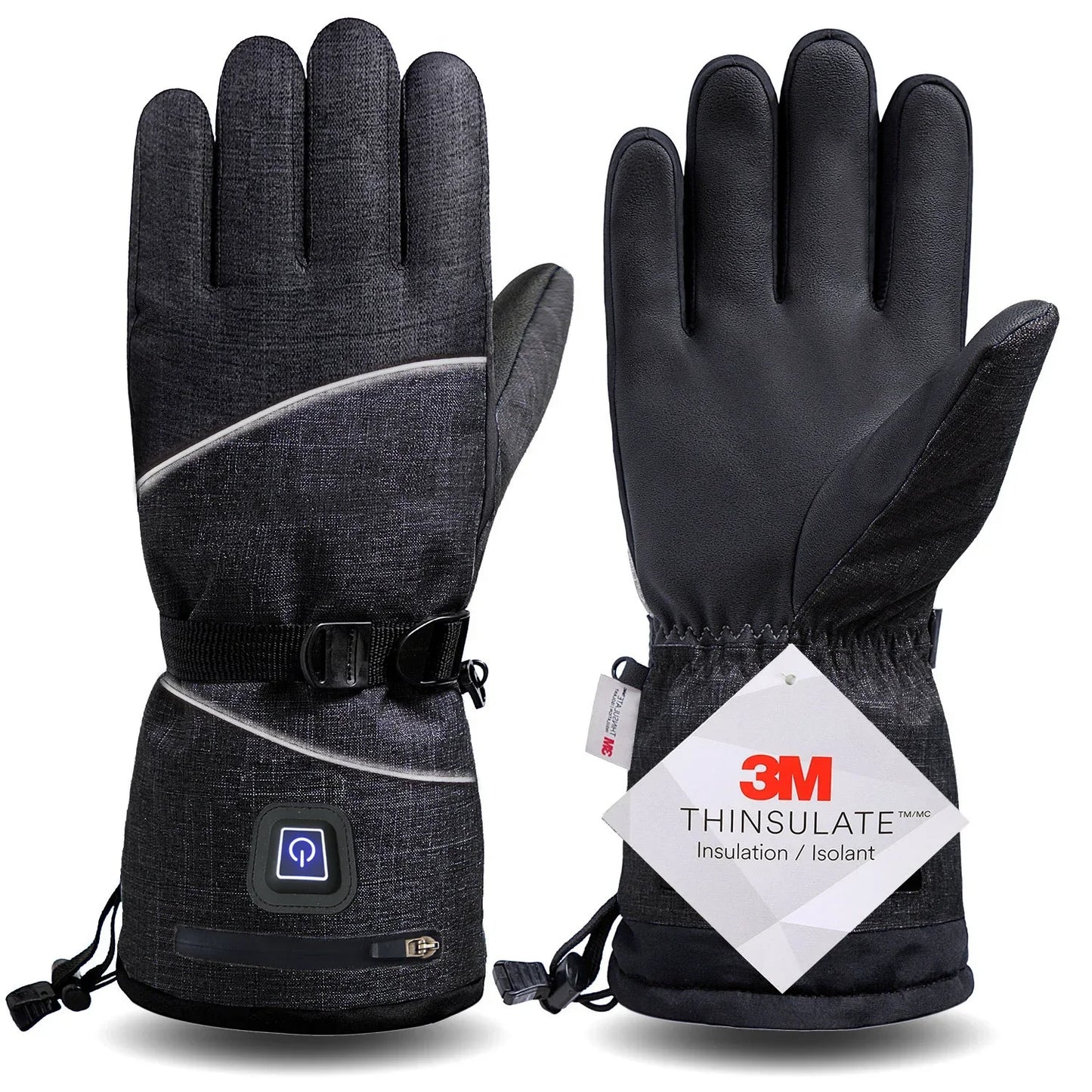 3M Cotton Heating Gloves Winter Hand Warmer Electric Thermal Gloves Waterproof Heated Cycling Motorcycle Bicycle Ski Outdoor