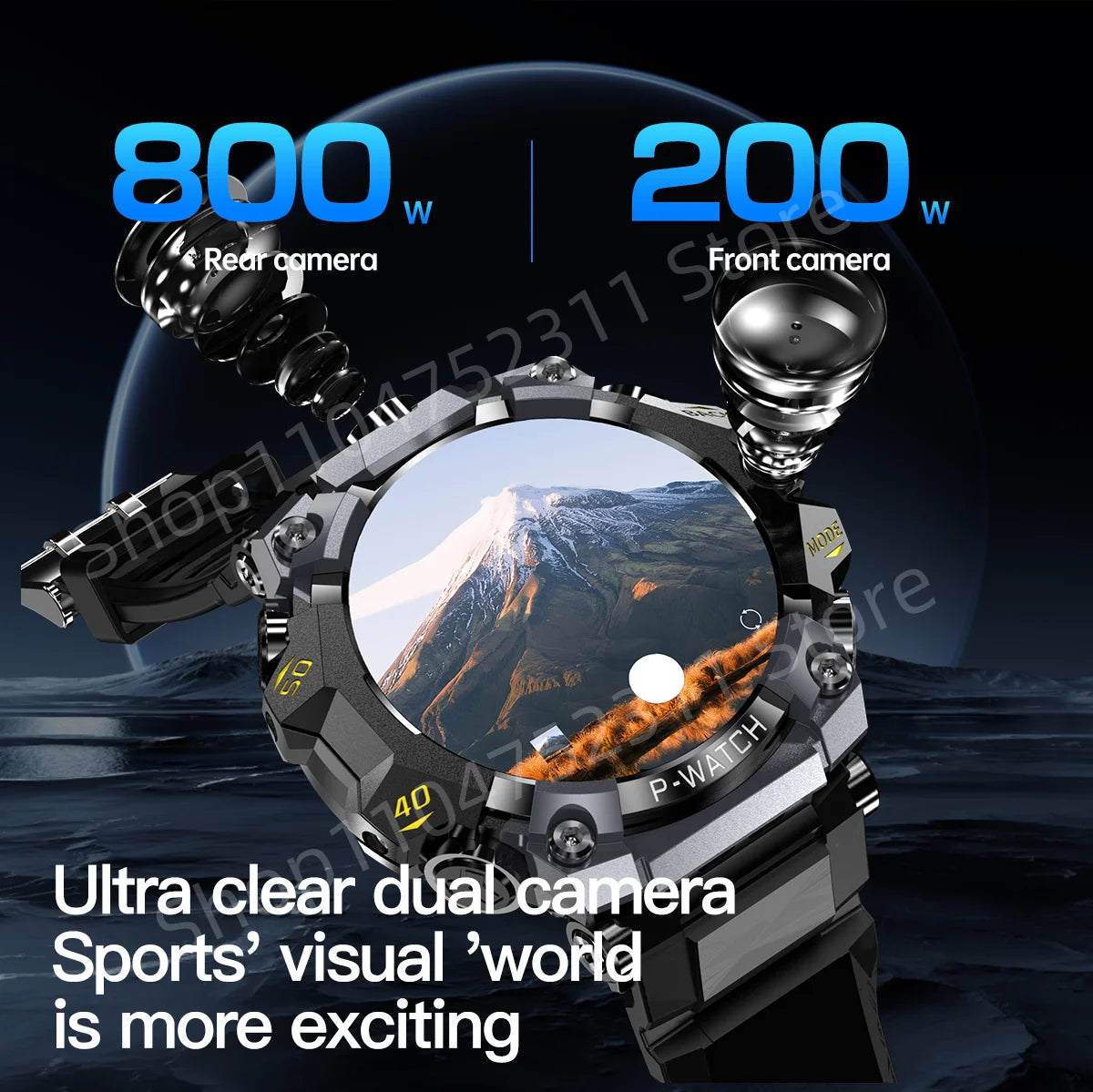 P-Watch 5g Full Netcom Smartwatch 1.508 inch Amoled HD Screen inset 4g/5g Sim Card GPS WIFI IP68 Waterproof Swimming Smart Watch