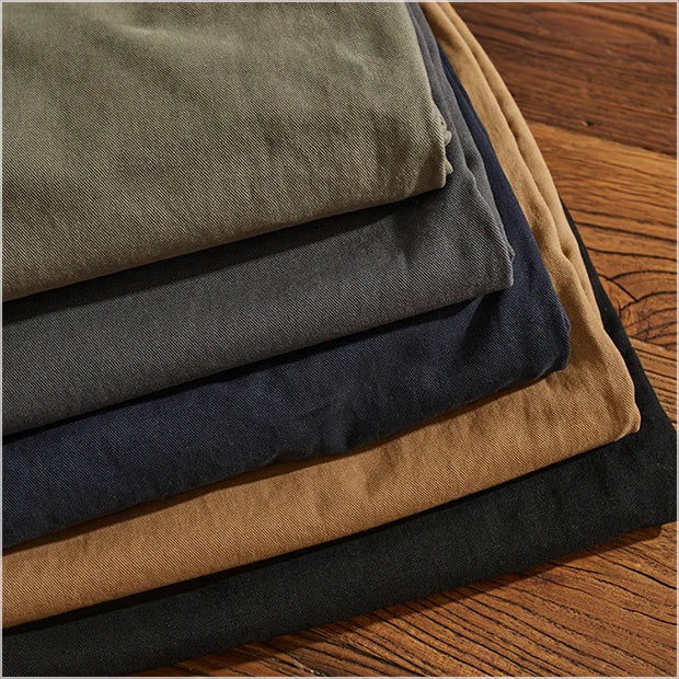 American Retro Workwear Pants Men's Heavyweight Chino Casual Straight Leg Tapered Versatile Cotton Urban Faion Trousers