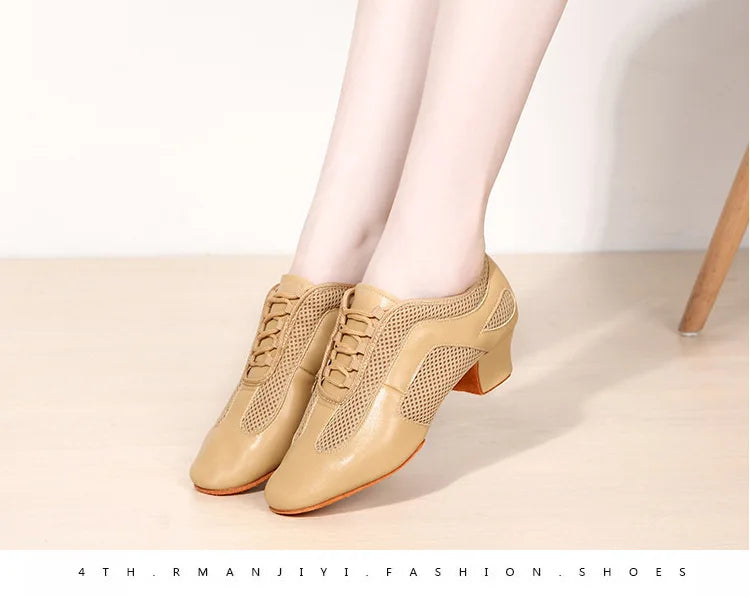 Latin Dance Shoes Adult Men Women Skin Tone Patent Leather Professional Soft Teacher Shoes Square Dance Shoes Ballroom Big Size