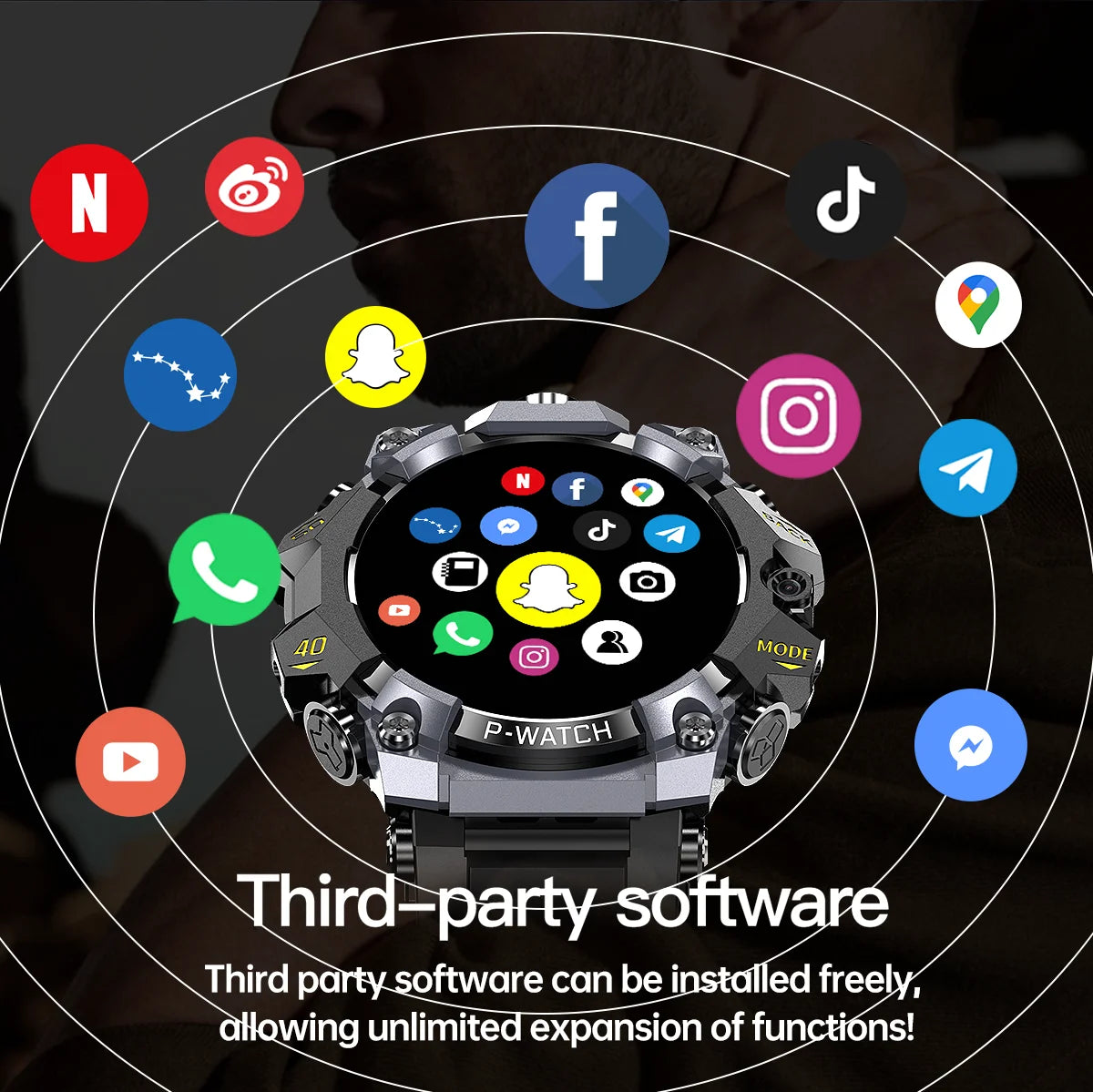 Q668 Smartwatch Android 10.0 Smart Watches With 1.95 inch Amoled Larger Screen insert 4g/5g Sim Card GPS WIFI IP68 Waterproof