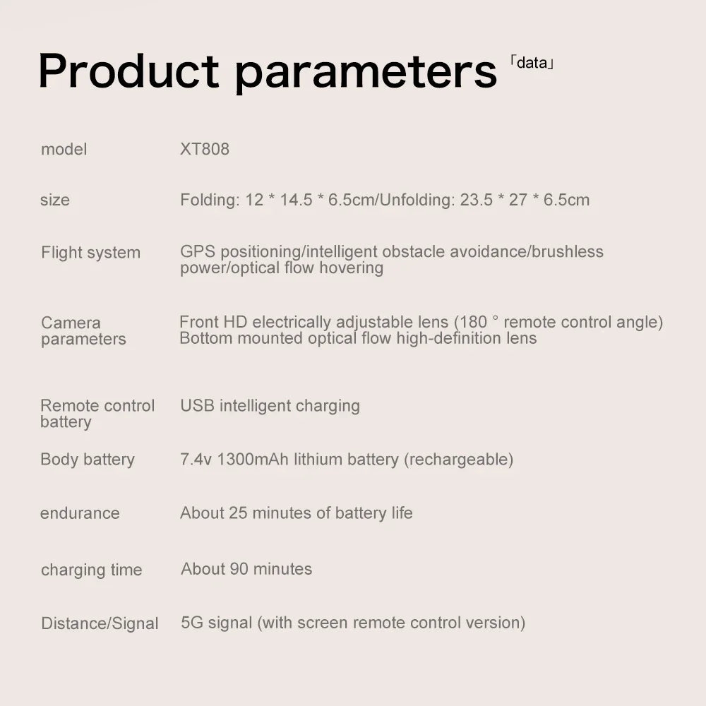 2025 NEW XT808 RC Screen Control Drone GPS 8K Professional Aerial Photography Camera Obstacle Avoidance Brushless Quadcopter Toy