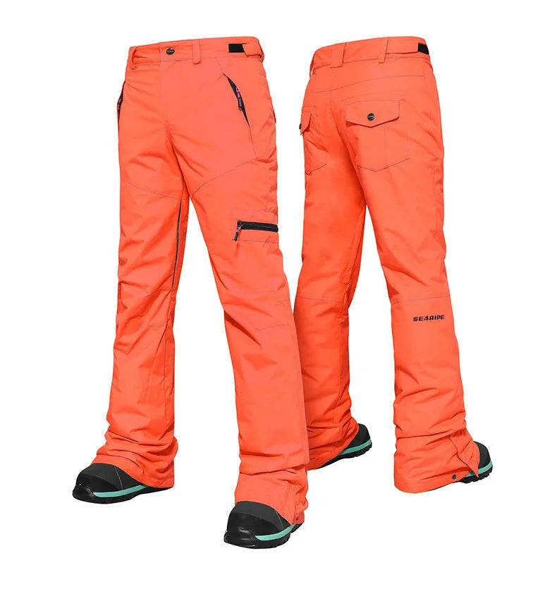 2024 New Ski Pants Women Pants Overalls Windproof Waterproof Ski Suits Men Mountain Snowboard Outdoor Hiking Ski Loose Trousers