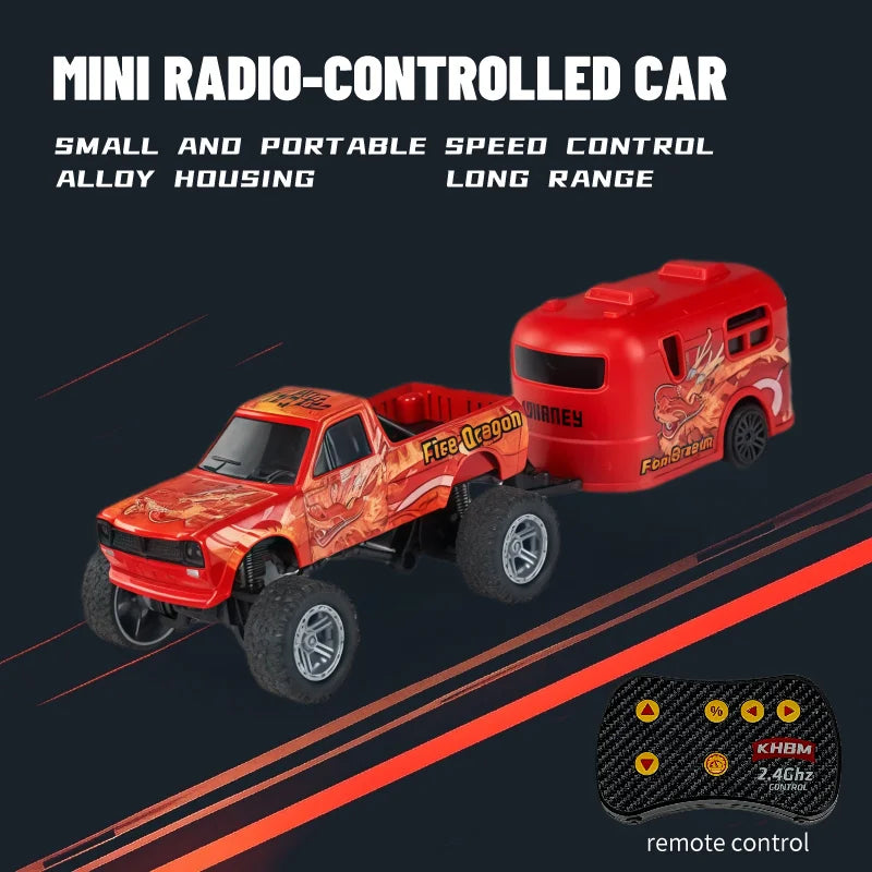 New RC Car MINI Alloy 1/64 Remote Control Car Convenient to Carry 60 Minutes of Work Time Children's Gifts Electronic Toys