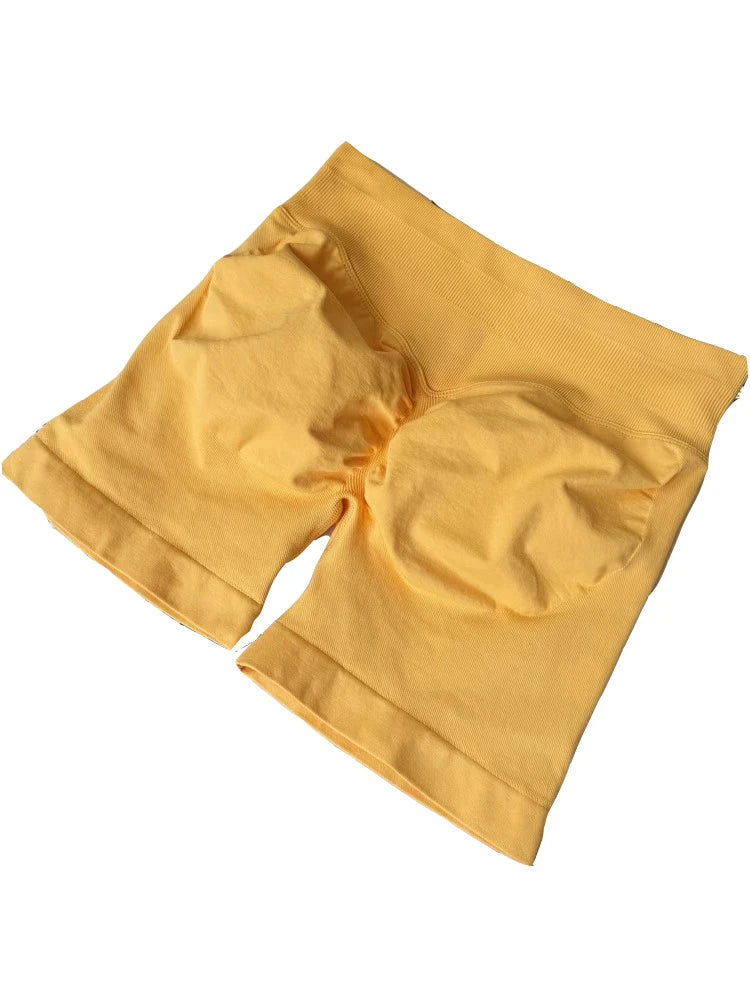 Seamless Shorts 4.5" Yoga Shorts Women Clothes Scrunch Bum Gym Shorts Booty Running Short Butt Lifting Workout Pants Fitness