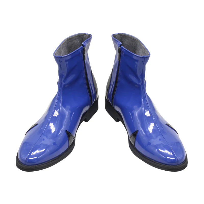 Ikari Shinji Cosplay Shoes PU Leather Shoes Halloween Carnival Boots EVA Cosplay Prop Custom Made