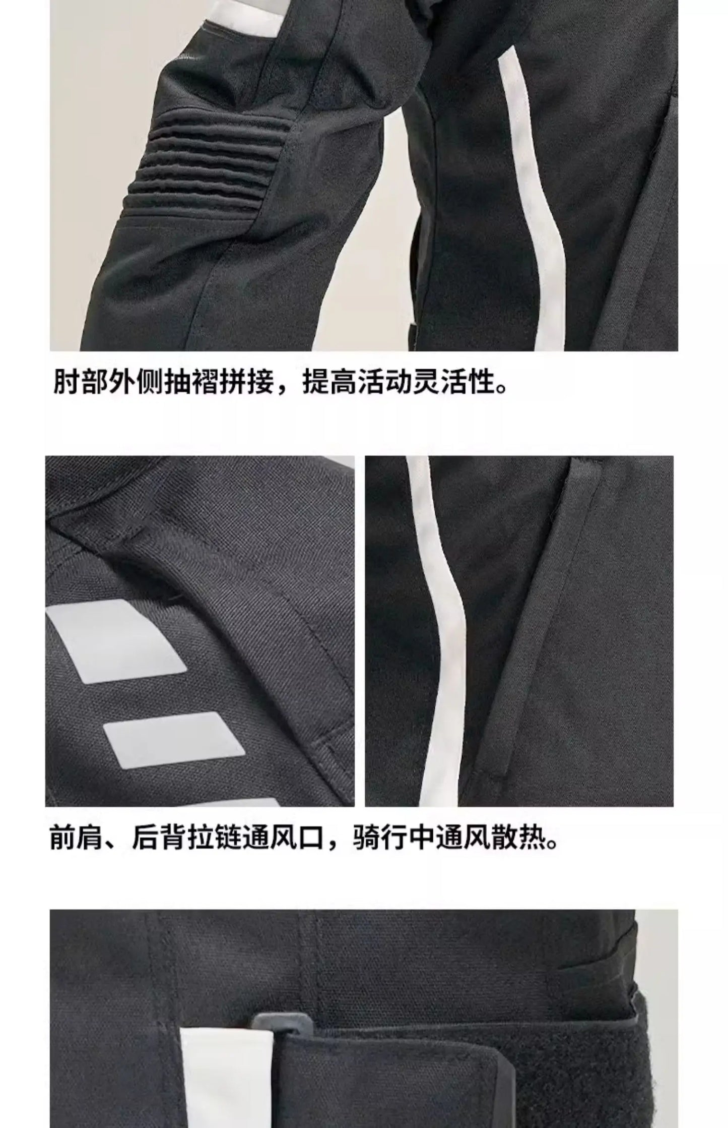 Women Motorcycle Jacket Four Seasons Breathable Lightweight Mesh Cycling Moto Jacket Protector Motocross Suit CE Protective