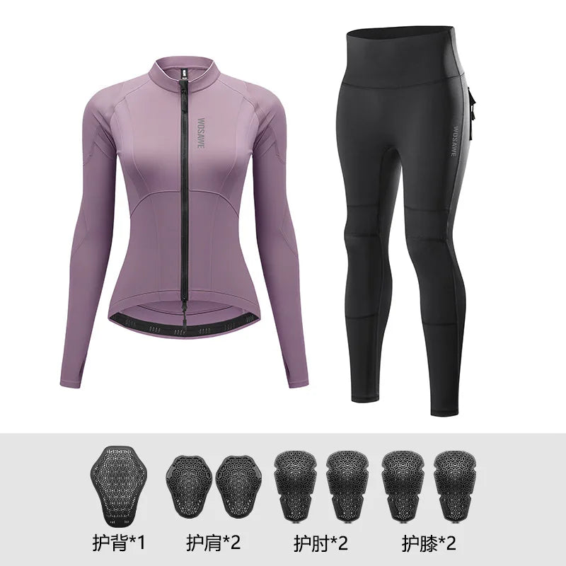 WOSAWE Women Motorcycle Jacket CE Approved Motorcycle Body Armor Summer Downhill Motorbike Protection Moto Racing Clothing