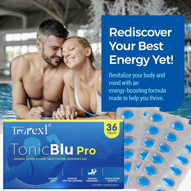 Trorexl-TonicBlu Pro Powerful High Purity Blue pills Natural Endurance Capsules for Men
