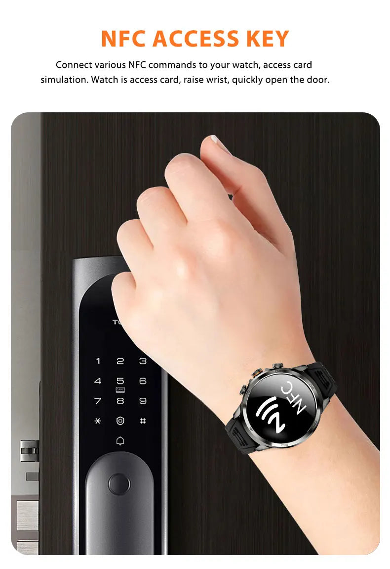 8GB+128GB H19 Smart Watch 1.95-inch Amoled Large Screen 190° Rotary Camera 1900Mah Battery GPS WIFI Android Smartwatch Men Adult