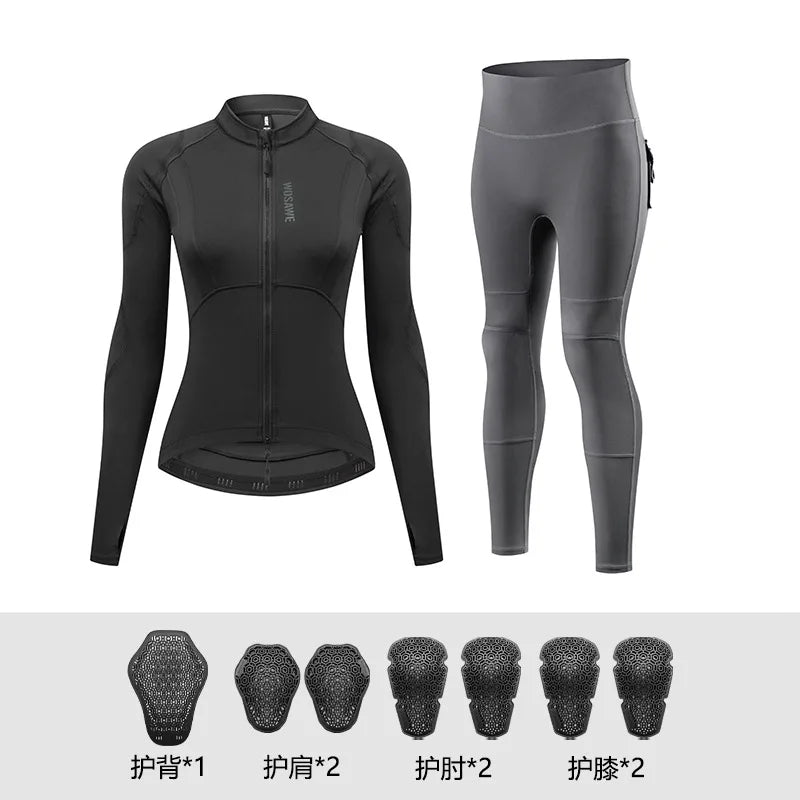 WOSAWE Women Motorcycle Jacket CE Approved Motorcycle Body Armor Summer Downhill Motorbike Protection Moto Racing Clothing