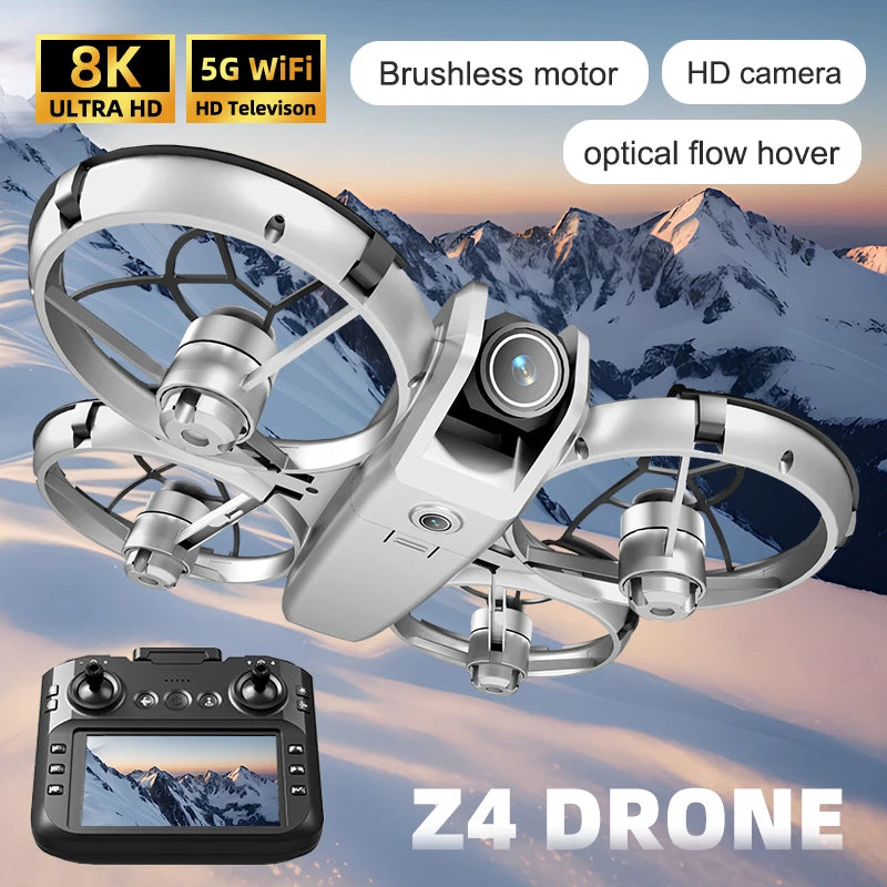 Z4 Mini Drone 8K Professional 4K HD 8K Camera With Headless Mode Brushless With Remote control WiFi FPV Quadcopter Dron Toy Gift
