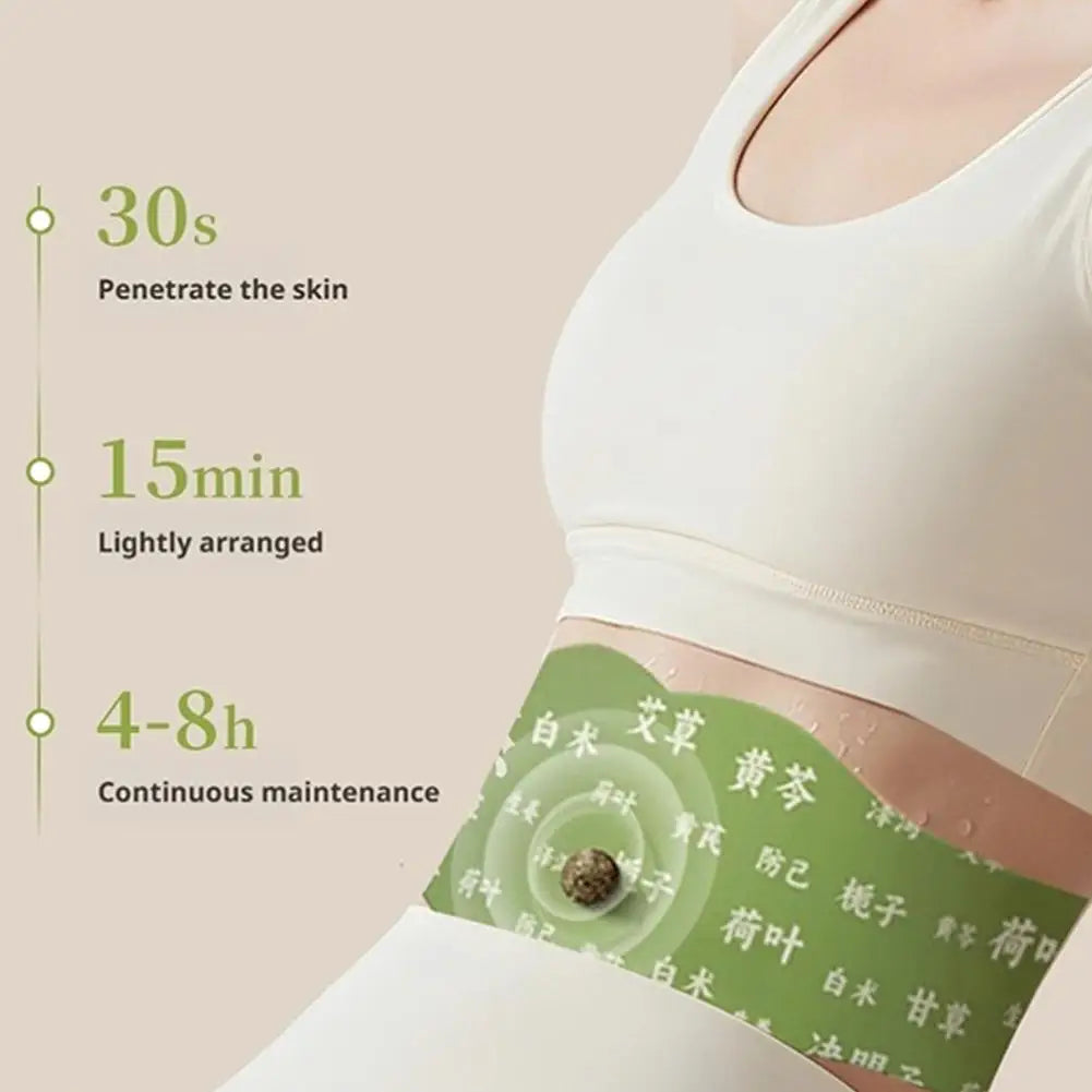 Body Shaping Patches Fast Burning Fat Mugwort belly button patch Improve Stomach Belly Slimming Stickers for Female Male