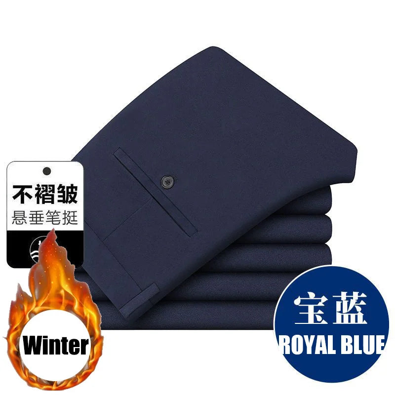 10XL Oversize Men Business Pants Winter Men's Trousers Man Casual Formal Tailoring Clothes Social Suit Clothing Slacks PantsMens