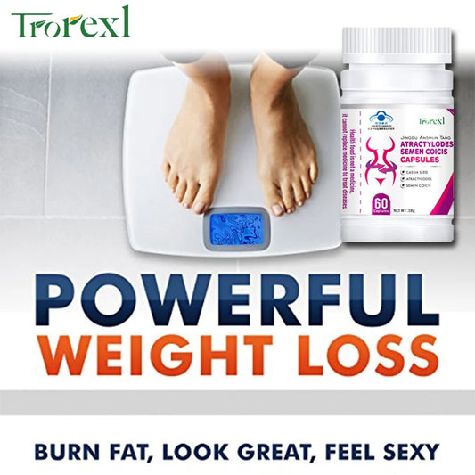 Natural Cassia Seed & Coix Seed Pills, Detox Slim, Metabolism Booster, Burn Fat, 100% Herbal, Vegan & NO SIDE EFFECT Weight Loss