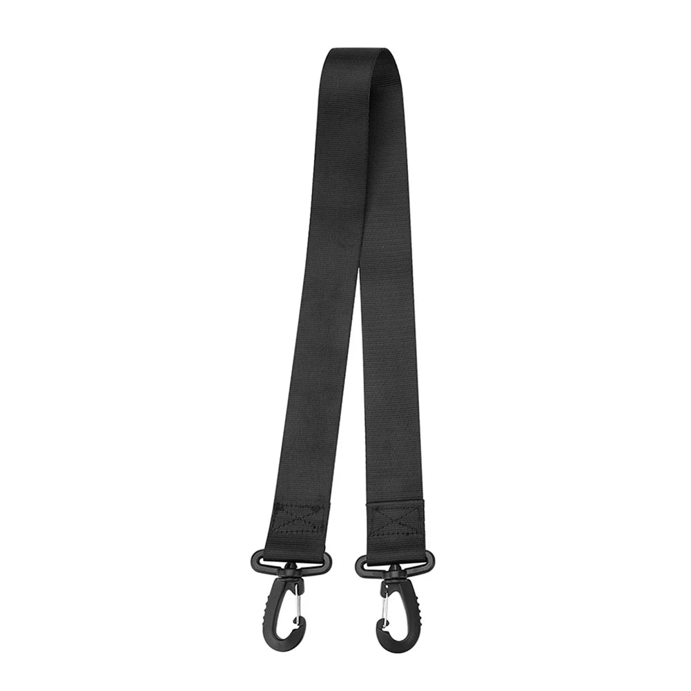 Nylon Skiing Pole Shoulder Hand Carrier Adjustable Lash Handle Straps Buck Hook Loop Protecting Black Nylon Ski Handle Strap Bag