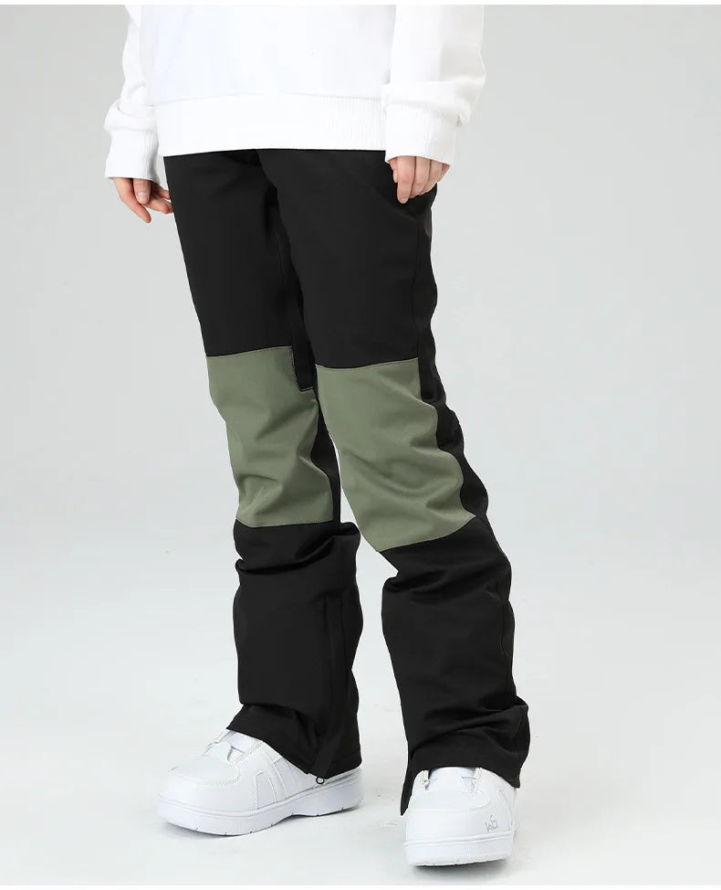 スノーボードウェア 보드복 Slim Fit Ski Pants for Men And Women Waterproof Thermal Stitching Skiwear