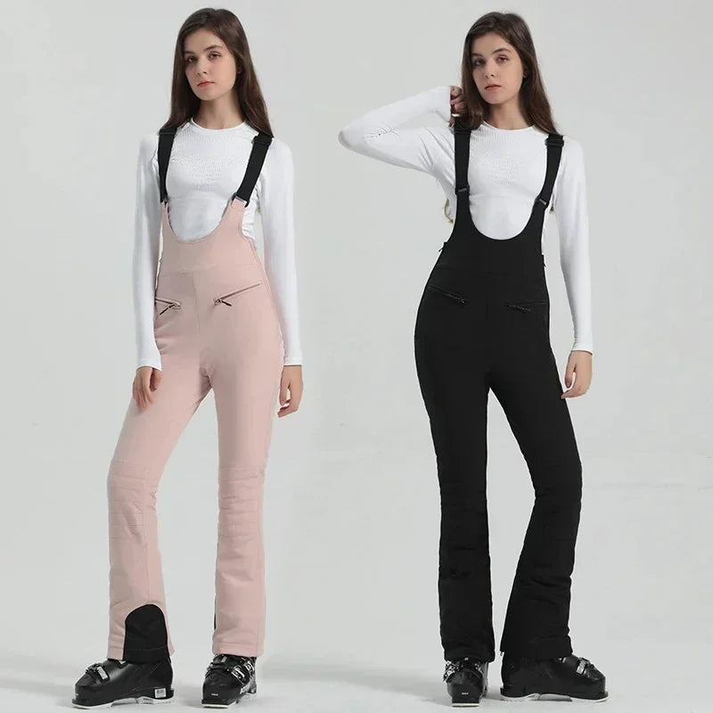 Winter New Skiing Pants 2025 Female Slim Snow Trousers Women Sport Windproof Ski Overalls Outdoor Mountain Snowboard Jumpsuits