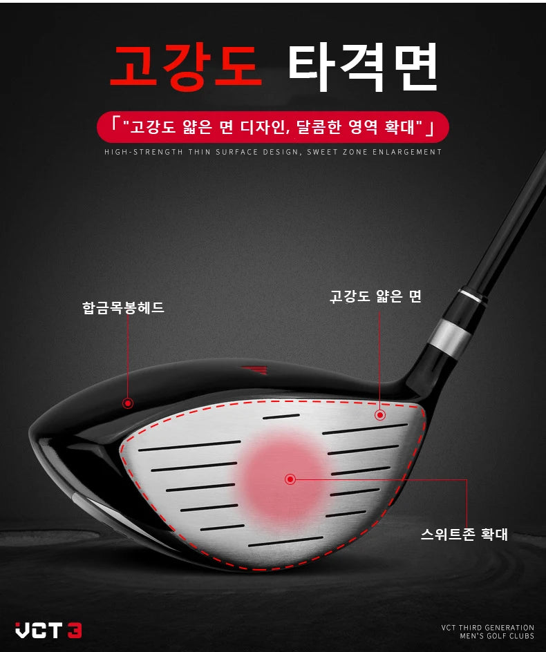 MO EYES VCT3 Golf Clubs Men Right Hand Aluminum Alloy Head Drivers Fairways Hybrids Wood Pole 1/3/5/U4 Carbon Shaft MG031