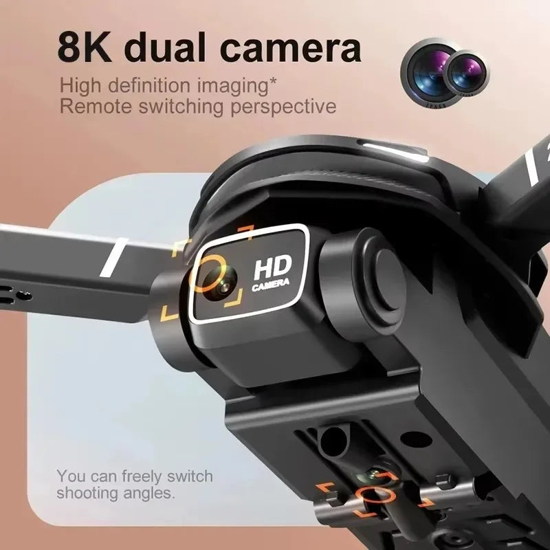 2026New V88 8K Professional Aerial Dual-Camera Omnidirectional Obstacle Avoidance Mini Drone GPS Folding Quadcopter 10km Toys