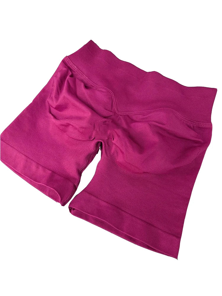 Seamless Shorts 4.5" Yoga Shorts Women Clothes Scrunch Bum Gym Shorts Booty Running Short Butt Lifting Workout Pants Fitness