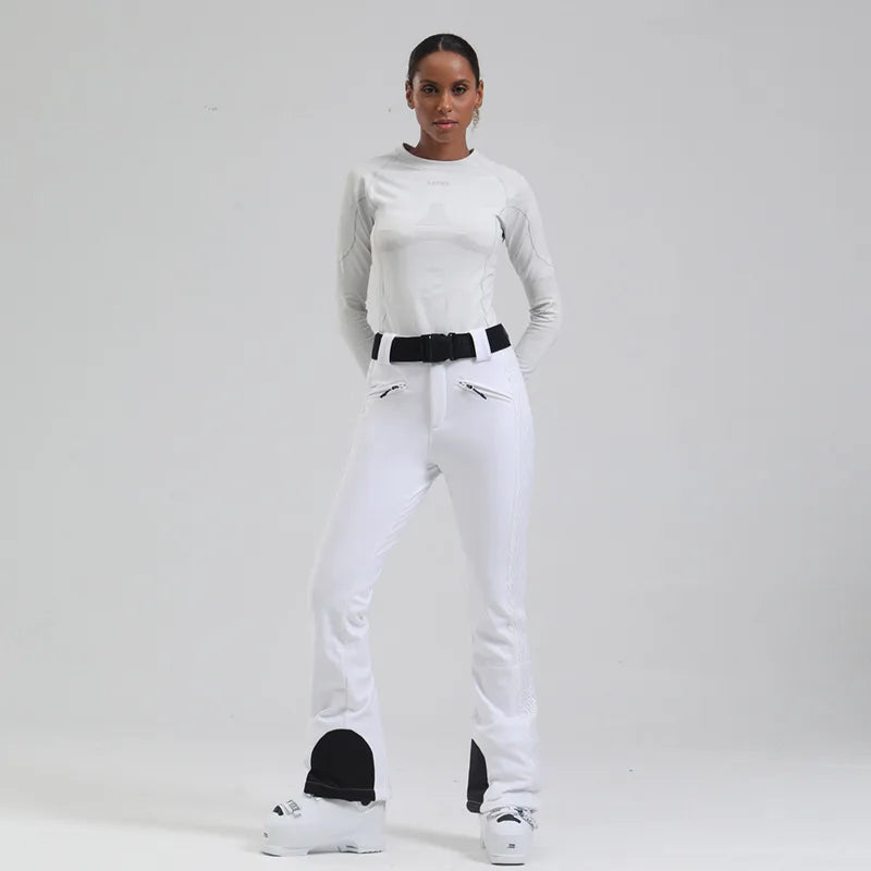 Ski Pants New Women's Double Board Slim Winter Windproof Waterproof Warm Outdoor Sports Ski Pants