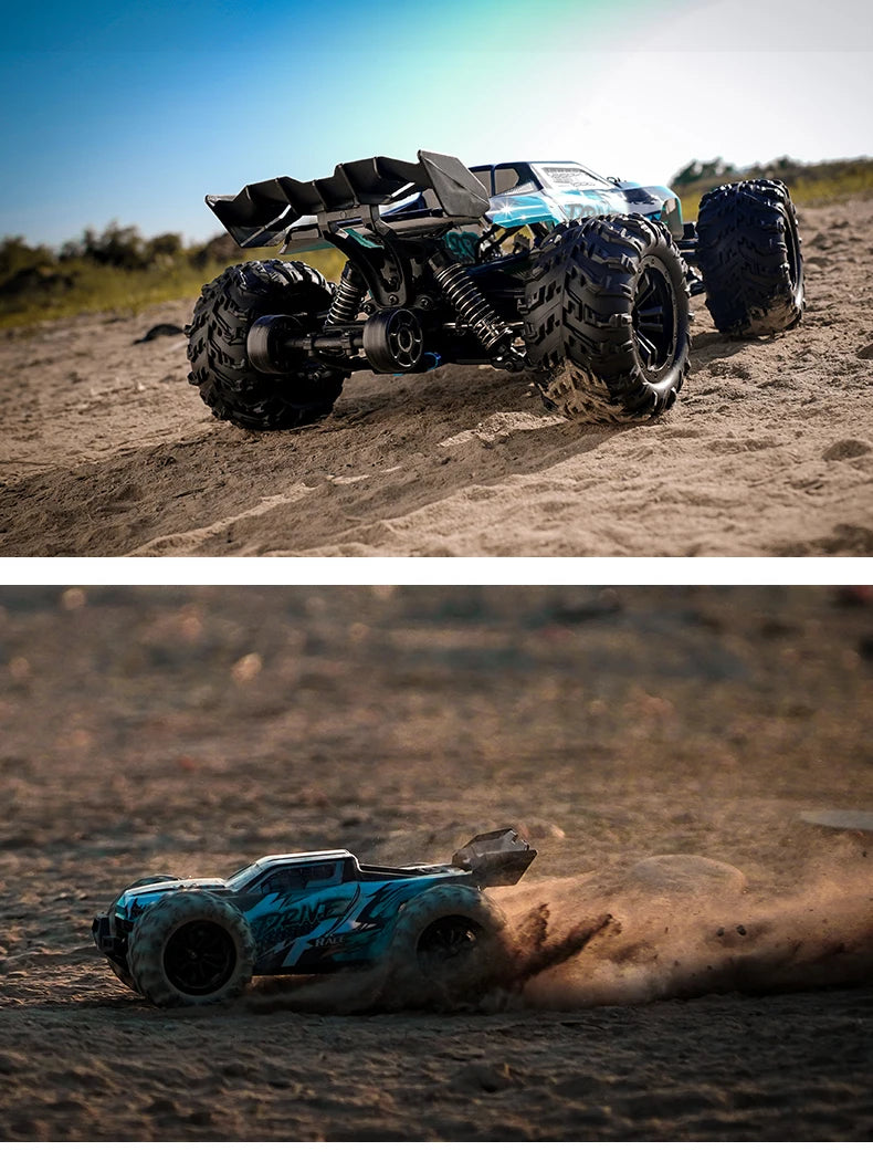 4WD 1:16 80KM/H Super Brushless 50KM/H Brushed RC Car 4x4 Off Road Remote Control High Speed Drift Racing Truck Toy Kids Adults