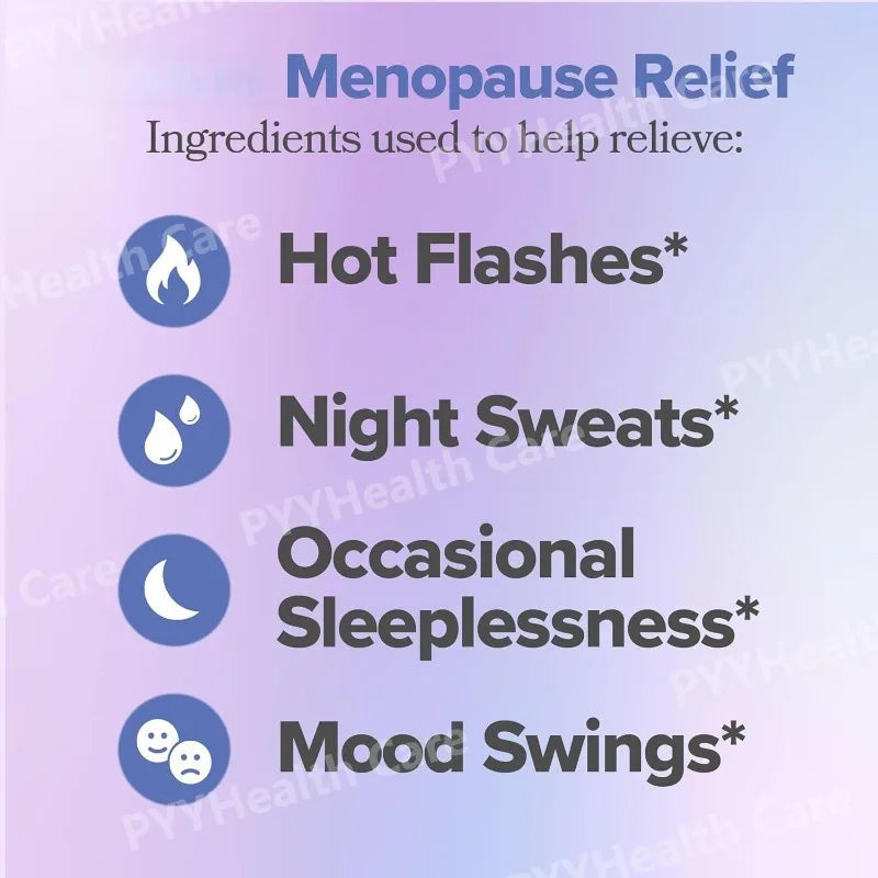Women Vitamin Supplement with Vitamin D3 B6 Menopause Use Helps Relieve Night Sweats Mood Swings Health Food Supplement