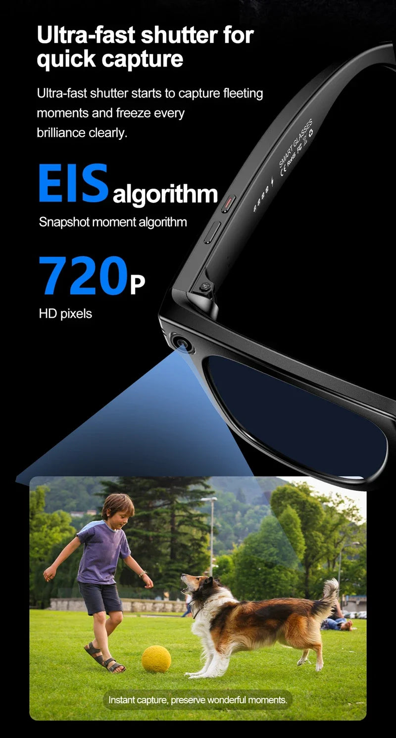OnePlus AI Smart Glasses Photo Sense Camera Bluetooth Music Call Intelligent Recording Ip65 Waterproof Bluetooth Glasses New