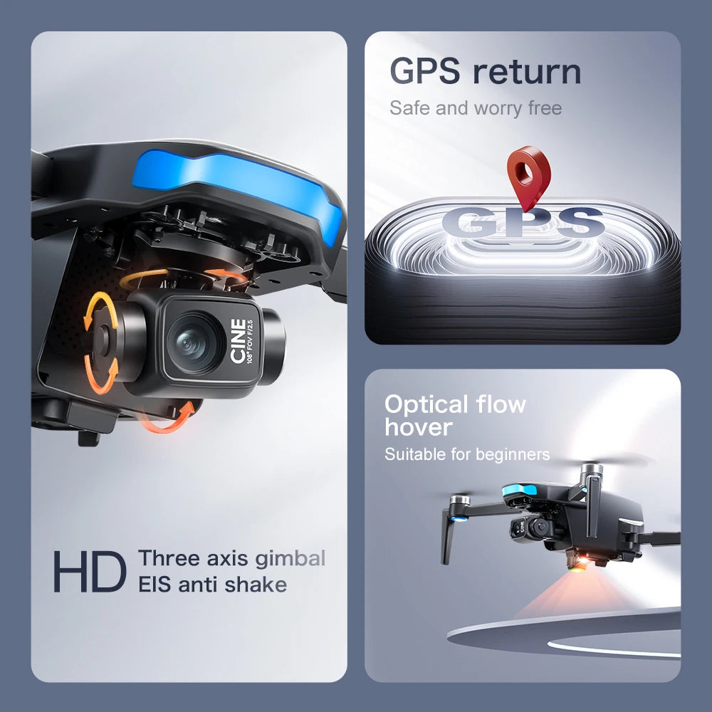 For Xiaomi GPS S-X1 Drone Three-axis gimbal 8K Professional HD Camera WIFI 5G Brushless FPV Obstacle Avoidance Quadcopter Dron