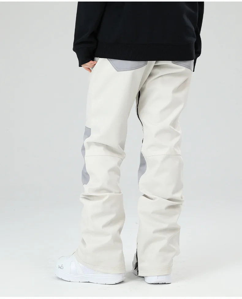 スノーボードウェア 보드복 Slim Fit Ski Pants for Men And Women Waterproof Thermal Stitching Skiwear