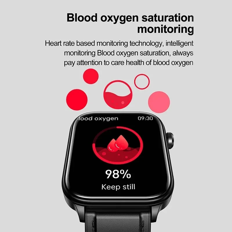 2025 New For XIAOM1 ECG+PPG Blood Fat Uric Acid Health Smartwatch Men Women Heart Rate Blood Pressure Bluetooth Call Smart Watch